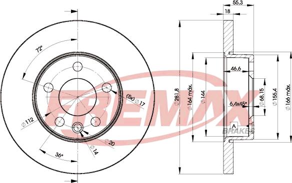 FREMAX BD-3018 - Disque de frein cwaw.fr