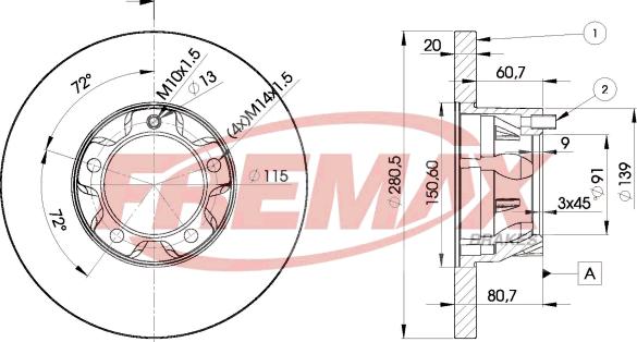 FREMAX BD-3017 - Disque de frein cwaw.fr