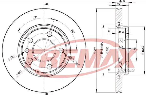 FREMAX BD-3021 - Disque de frein cwaw.fr