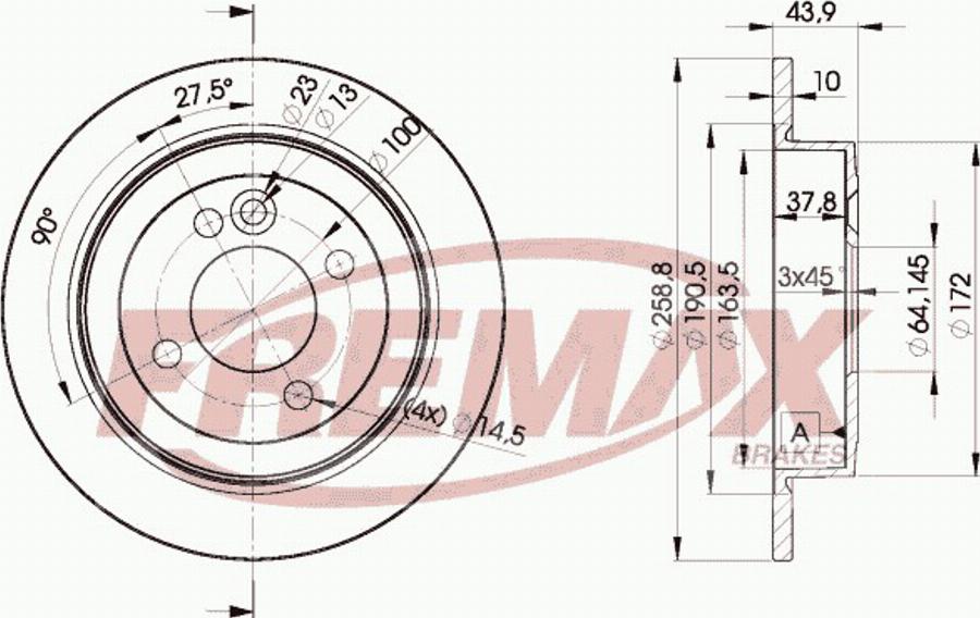 FREMAX BD-3070 - Disque de frein cwaw.fr