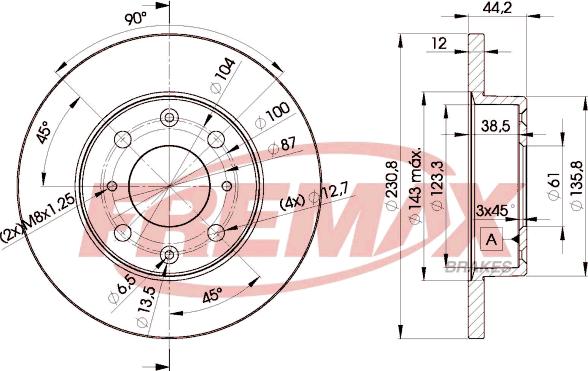 FREMAX BD-3169 - Disque de frein cwaw.fr