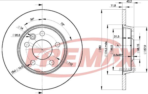 FREMAX BD-3111 - Disque de frein cwaw.fr