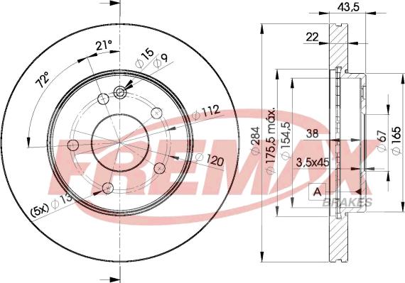 FREMAX BD-3182 - Disque de frein cwaw.fr