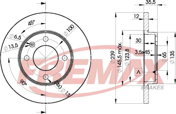 FREMAX BD-3300 - Disque de frein cwaw.fr