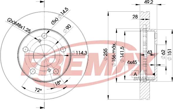 FREMAX BD-3302 - Disque de frein cwaw.fr