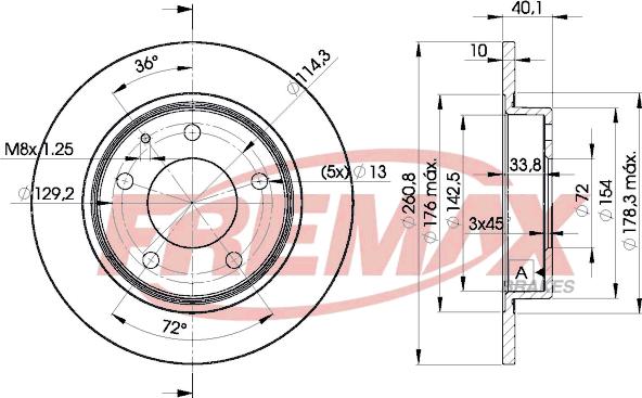 FREMAX BD-3259 - Disque de frein cwaw.fr