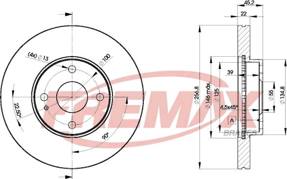 FREMAX BD-3256 - Disque de frein cwaw.fr