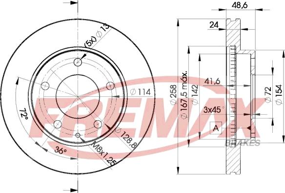 FREMAX BD-3258 - Disque de frein cwaw.fr