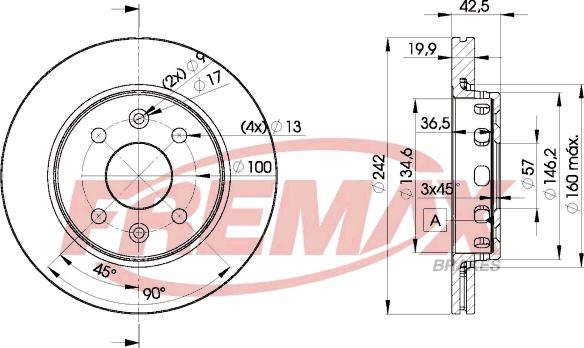 FREMAX BD-3253 - Disque de frein cwaw.fr