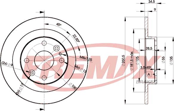 FREMAX BD-3257 - Disque de frein cwaw.fr