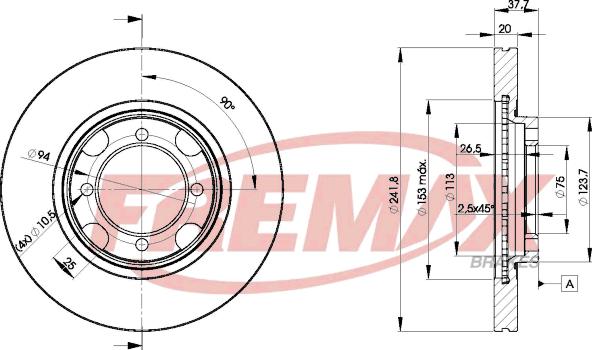 FREMAX BD-3264 - Disque de frein cwaw.fr