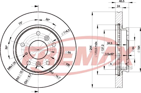 FREMAX BD-3260 - Disque de frein cwaw.fr