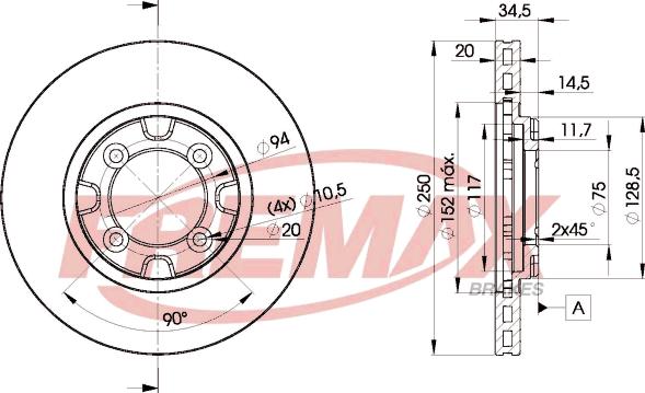 FREMAX BD-3263 - Disque de frein cwaw.fr