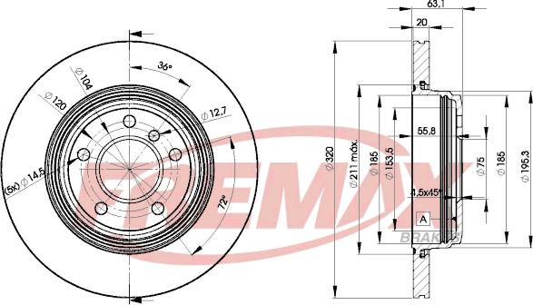 FREMAX BD-3215 - Disque de frein cwaw.fr