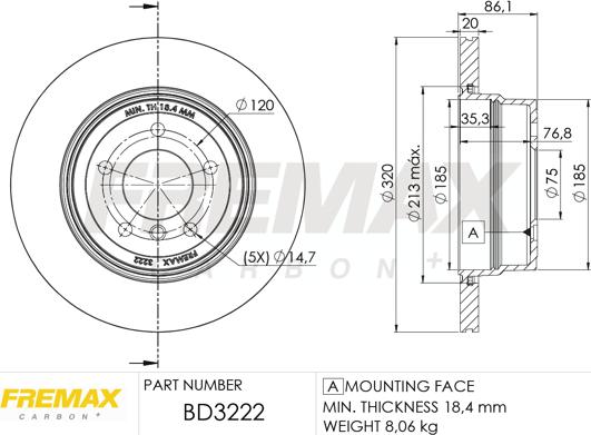 FREMAX BD-3222 - Disque de frein cwaw.fr