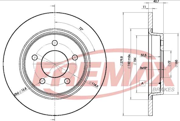 FREMAX BD-3276 - Disque de frein cwaw.fr