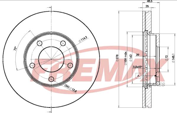 FREMAX BD-3272 - Disque de frein cwaw.fr