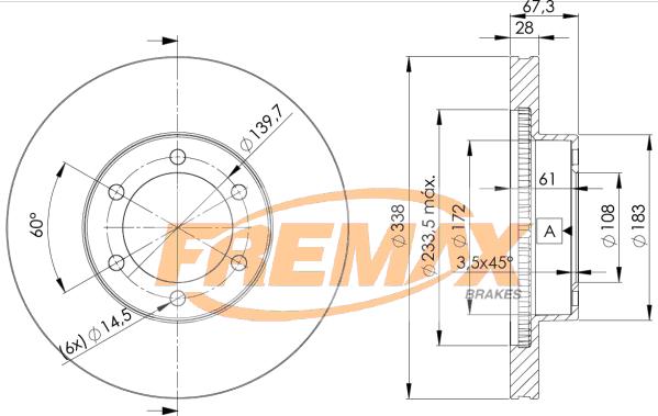 FREMAX BD-2918 - Disque de frein cwaw.fr