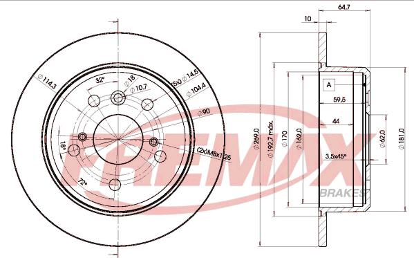 FREMAX BD-2443 - Disque de frein cwaw.fr