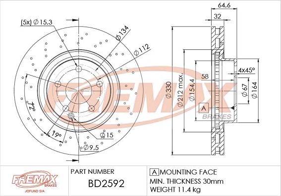 FREMAX BD-2592 - Disque de frein cwaw.fr