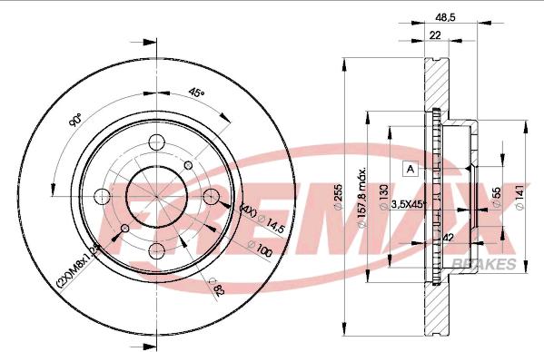 FREMAX BD-2550 - Disque de frein cwaw.fr