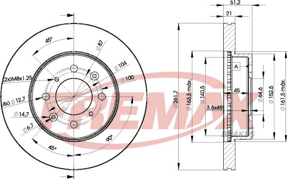 FREMAX BD-2581 - Disque de frein cwaw.fr