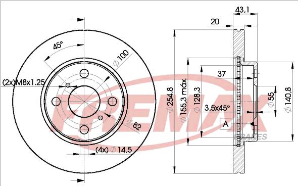 FREMAX BD-2040 - Disque de frein cwaw.fr