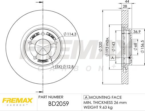 FREMAX BD-2059 - Disque de frein cwaw.fr