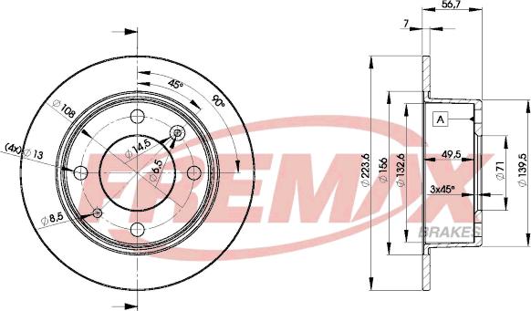 FREMAX BD-2061 - Disque de frein cwaw.fr