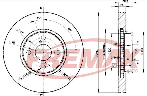 FREMAX BD-2080 - Disque de frein cwaw.fr