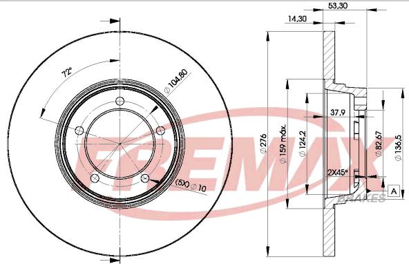 FREMAX BD-2107 - Disque de frein cwaw.fr