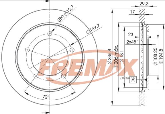 FREMAX BD-2863 - Disque de frein cwaw.fr