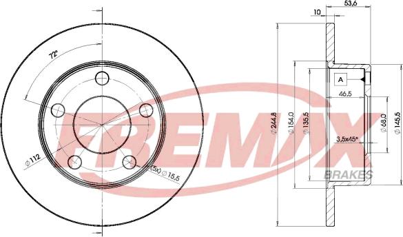 FREMAX BD-2800 - Disque de frein cwaw.fr