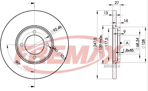 FREMAX BD-2375 - Disque de frein cwaw.fr