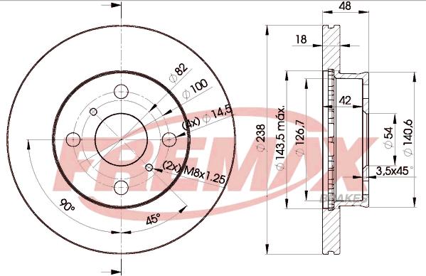 FREMAX BD-2250 - Disque de frein cwaw.fr