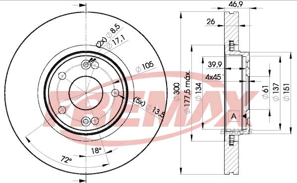 FREMAX BD-2235 - Disque de frein cwaw.fr