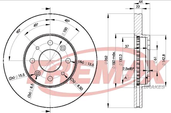 FREMAX BD-2232 - Disque de frein cwaw.fr