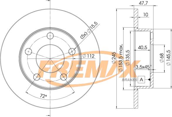 FREMAX BD-2746 - Disque de frein cwaw.fr