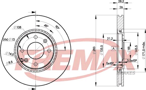 FREMAX BD-7406 - Disque de frein cwaw.fr