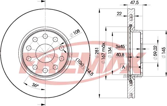 FREMAX BD-7489 - Disque de frein cwaw.fr