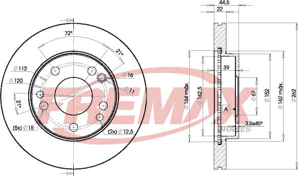 FREMAX BD-7560 - Disque de frein cwaw.fr