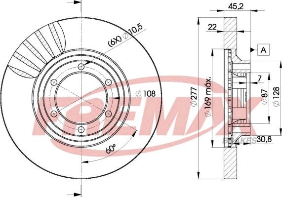 FREMAX BD-7038 - Disque de frein cwaw.fr