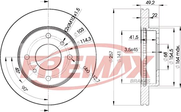 FREMAX BD-7101 - Disque de frein cwaw.fr