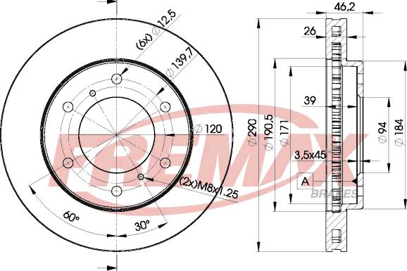 FREMAX BD-7116 - Disque de frein cwaw.fr