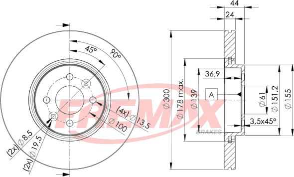 FREMAX BD-7897 - Disque de frein cwaw.fr