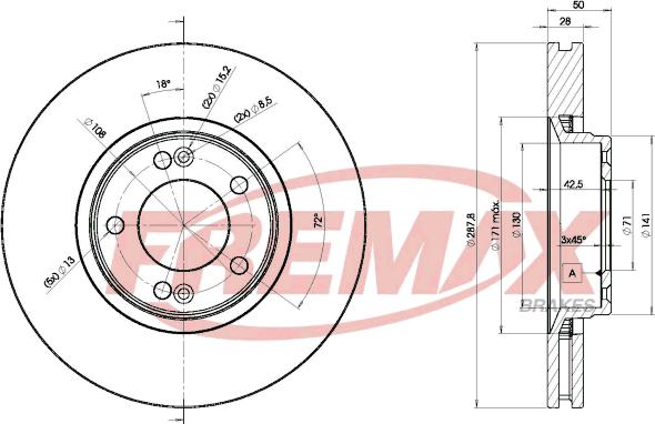 FREMAX BD-7814 - Disque de frein cwaw.fr