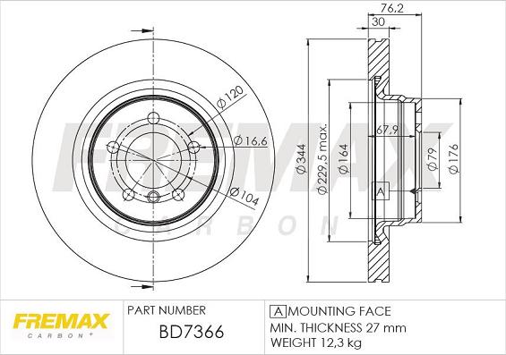 FREMAX BD-7366 - Disque de frein cwaw.fr