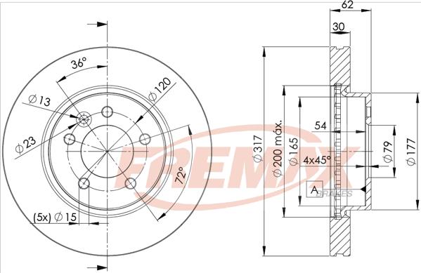 FREMAX BD-7360 - Disque de frein cwaw.fr