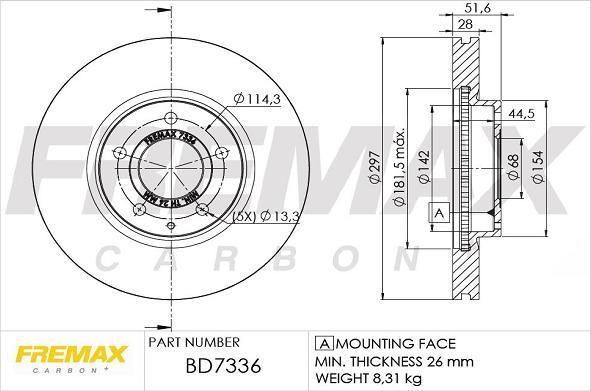 FREMAX BD-7336 - Disque de frein cwaw.fr