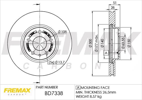 FREMAX BD-7338 - Disque de frein cwaw.fr